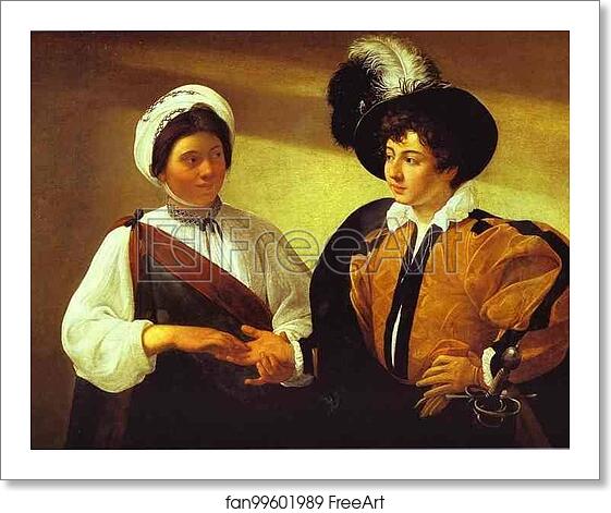 Free art print of The Fortune-Teller by Caravaggio Free art print of The Fortune-Teller by Caravaggio