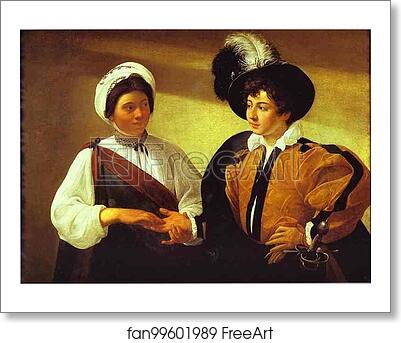 Free art print of The Fortune-Teller by Caravaggio