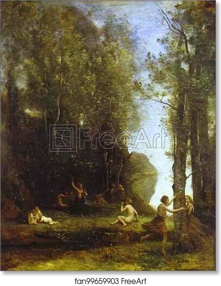 Free art print of Idylle by Jean-Baptiste-Camille Corot