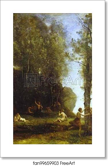 Free art print of Idylle by Jean-Baptiste-Camille Corot Free art print of Idylle by Jean-Baptiste-Camille Corot