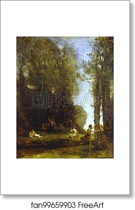 Free art print of Idylle by Jean-Baptiste-Camille Corot