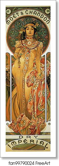 Free art print of Moet & Chandon by Alphonse Mucha Free art print of Moet & Chandon by Alphonse Mucha