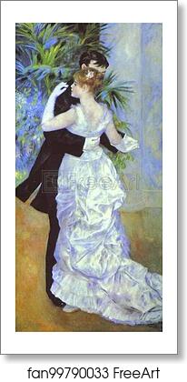 Free art print of City Dance (Suzanne Valadon and Eugène Pierre Lestringuez) by Pierre-Auguste Renoir